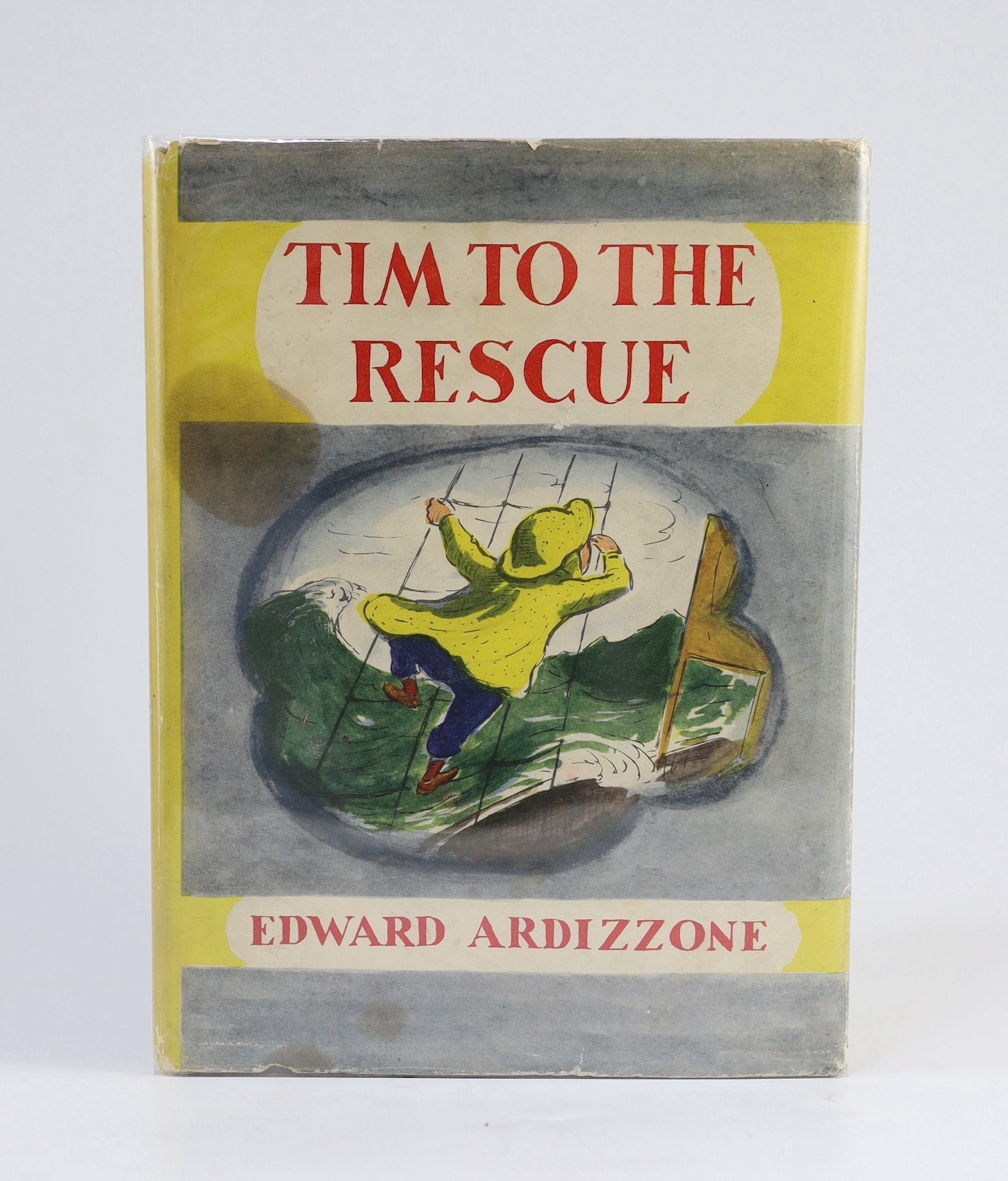 Ardizzone, Edward - Tim to the Rescue, First Edition. coloured pictorial title, coloured and other illus. throughout (by the author); coloured pictorial boards and d/wrapper, sm.4to. Oxford Univ. Press, 1949